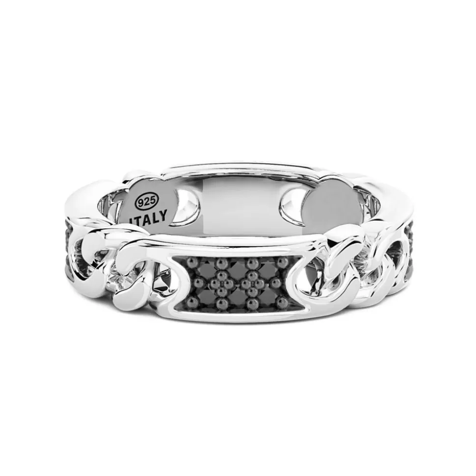 Bague Zancan En Argent Maille Gourmette Avec Pierres Naturelles.^Zancan Gioielli Best Sale