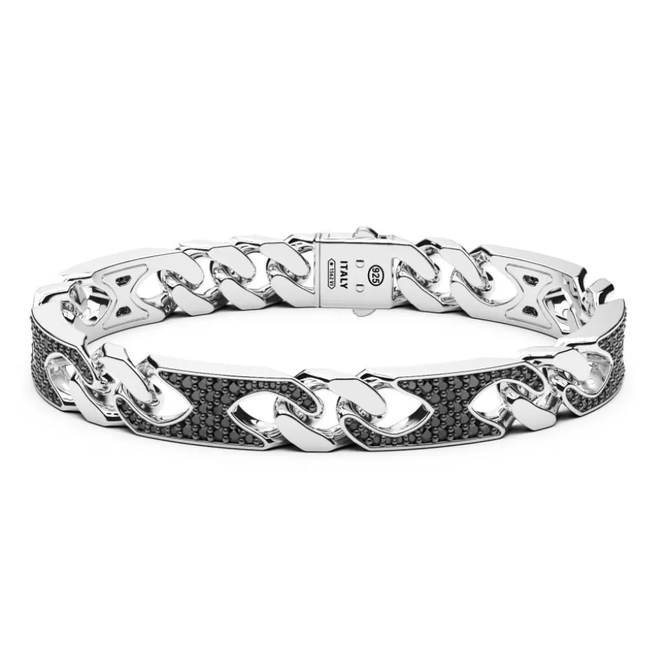 Bracelet Gourmette Zancan En Argent Avec Pierres.^Zancan Gioielli Outlet