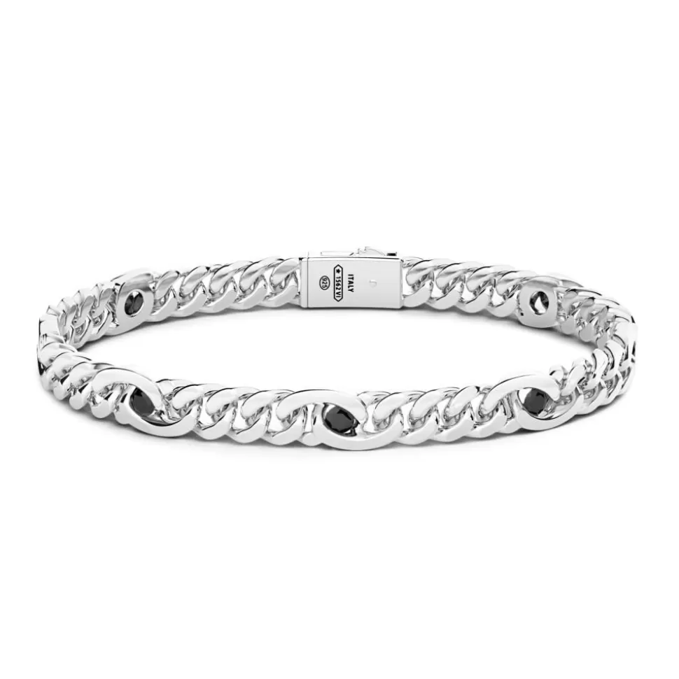 Bracelet Maille Seule Zancan En Argent Avec Pierres Naturelles.^Zancan Gioielli Outlet