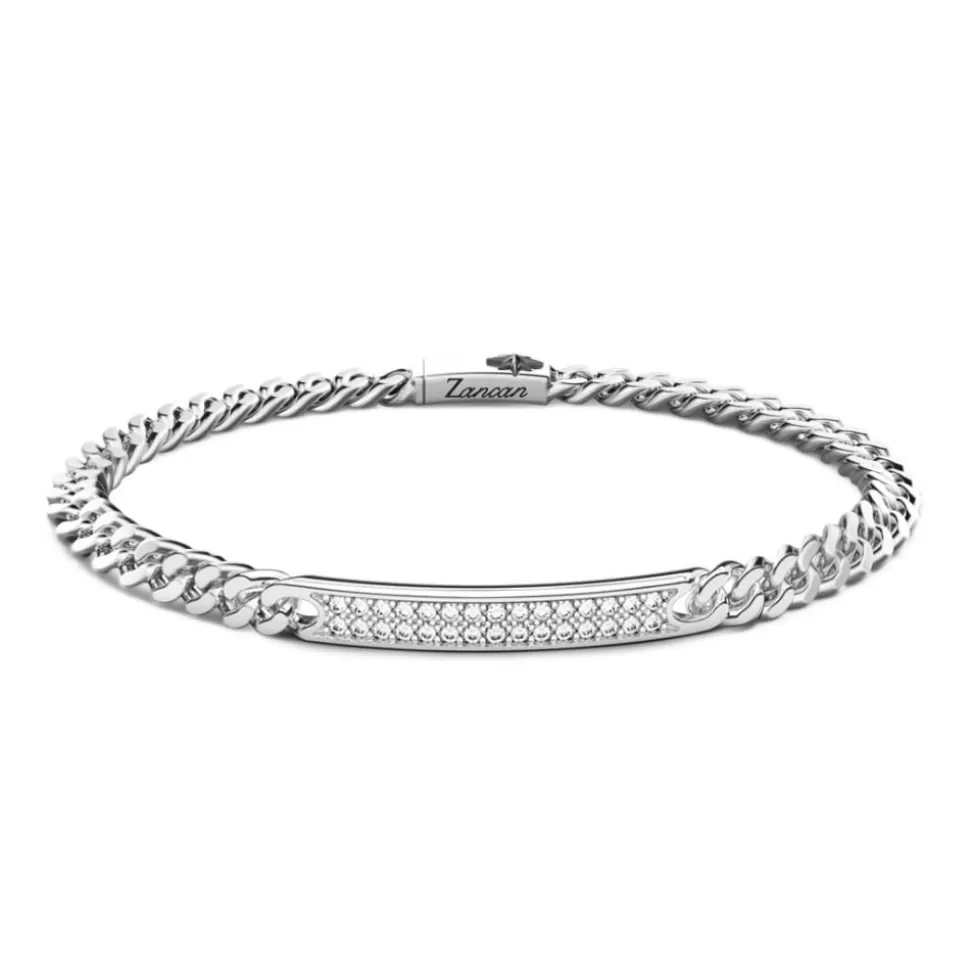 Bracelet Zancan En Argent Avec Plaque Et Pierres Naturelles.^Zancan Gioielli Fashion