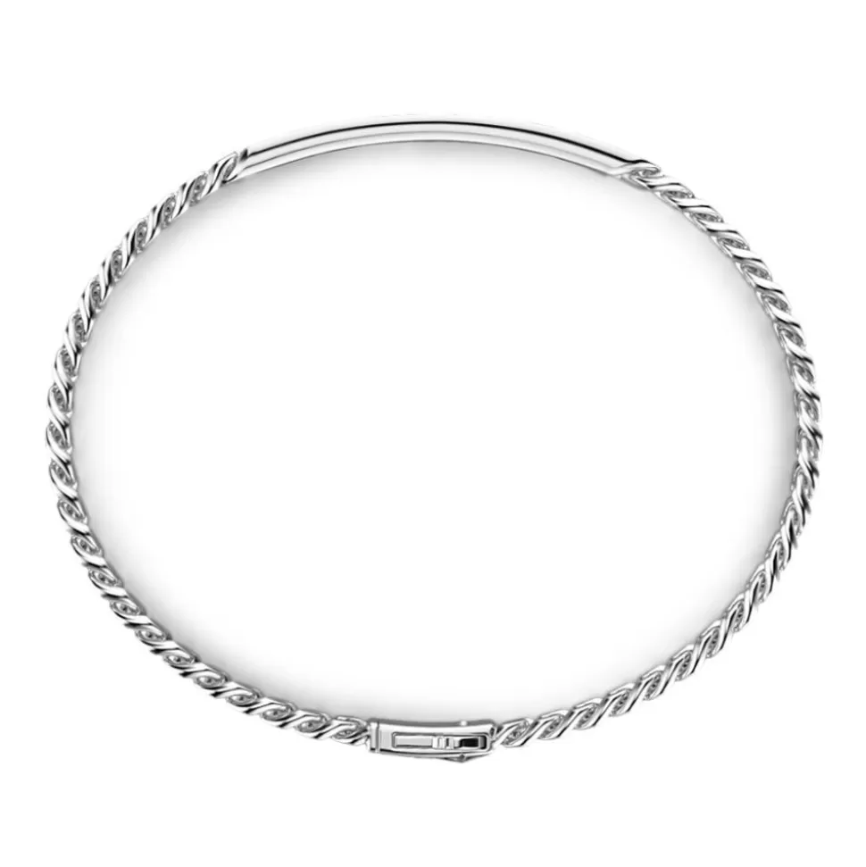 Bracelet Zancan En Argent Avec Plaque Et Pierres Naturelles.^Zancan Gioielli Fashion