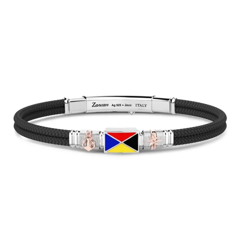 Bracelet Zancan En Kevlar Avec Drapeaux Nautiques.^Zancan Gioielli Online