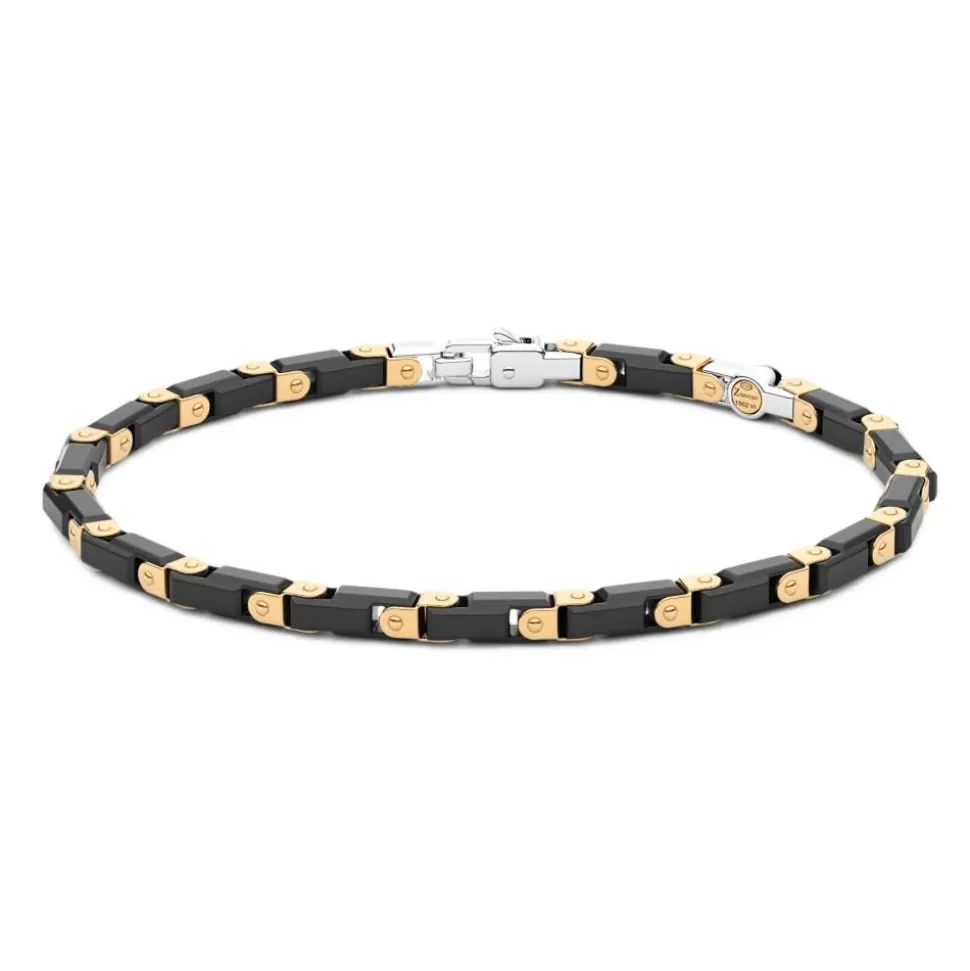 Bracelet Zancan En Or 18Kt Et Ceramique Noire.^Zancan Gioielli Clearance