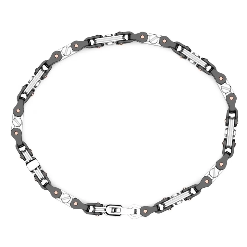 Bracelet Zancan En Or 18Kt Et Ceramique Noire.^Zancan Gioielli New