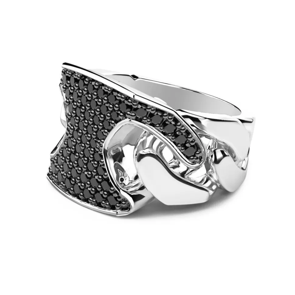 Chevaliere Zancan En Argent Avec Pierres.^Zancan Gioielli Store