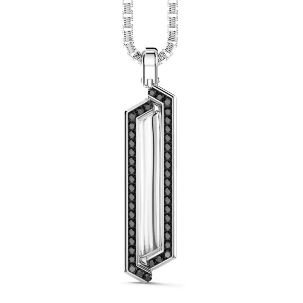 Collier Zancan En Argent Avec Pendentif Plaque Et Pierres.^Zancan Gioielli New