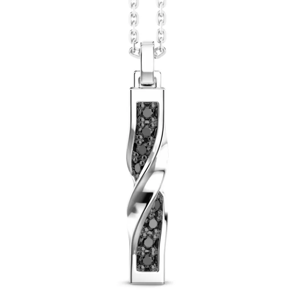 Collier Zancan En Argent Avec Pendentif Plaque Verticale.^Zancan Gioielli Best Sale