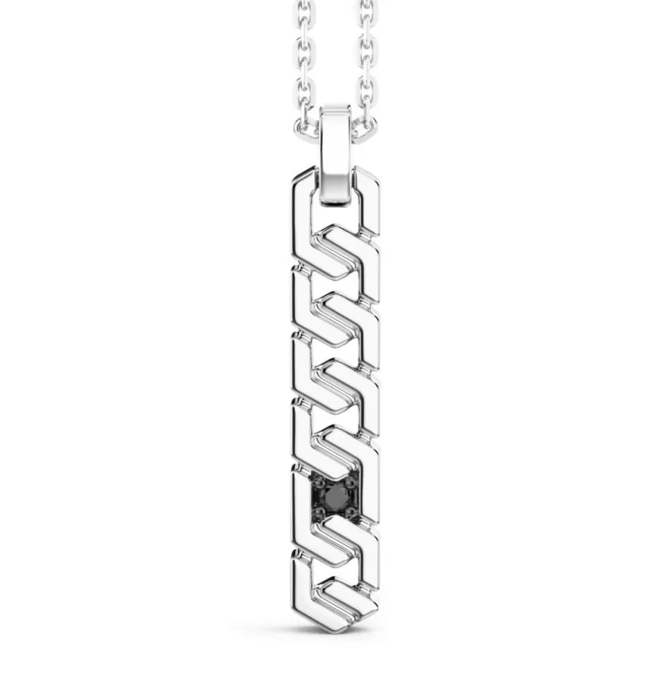 Collier Zancan En Argent Avec Pendentif Plaque Verticale.^Zancan Gioielli Best Sale