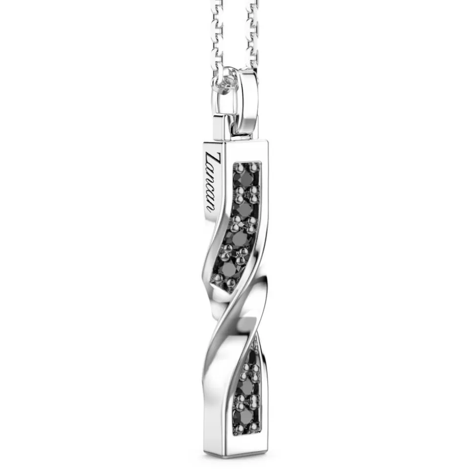 Collier Zancan En Argent Avec Pendentif Plaque Verticale.^Zancan Gioielli Best Sale