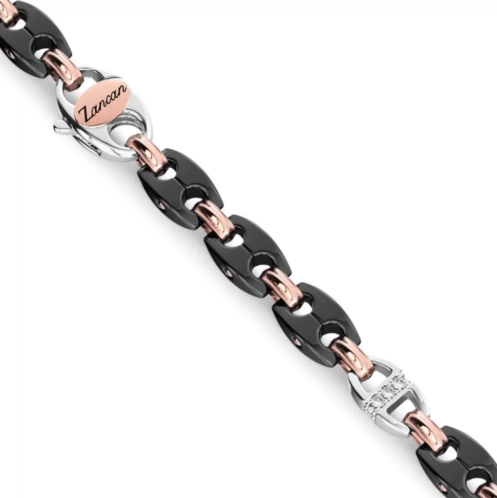 Collier Zancan En Or 18Kt, Ceramique Noire Et Diamants.^Zancan Gioielli Cheap