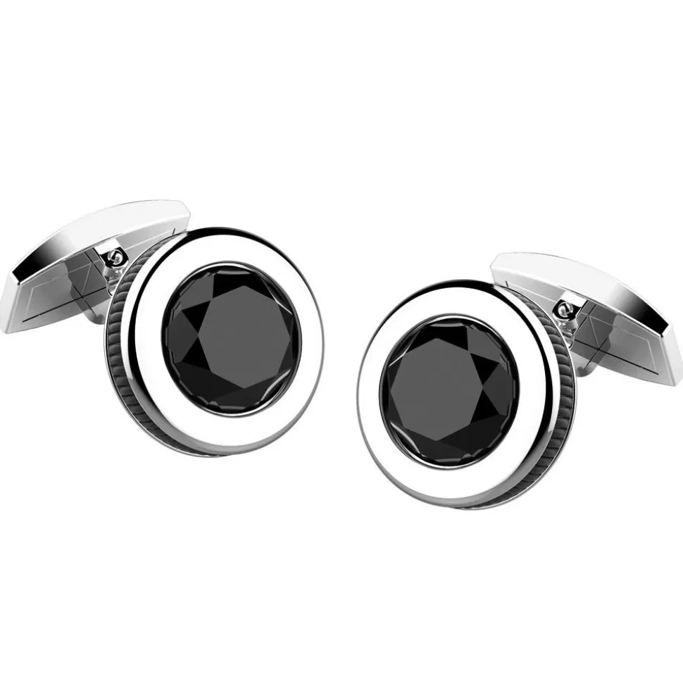 Silver Cufflinks With Onyx^Zancan Gioielli Discount