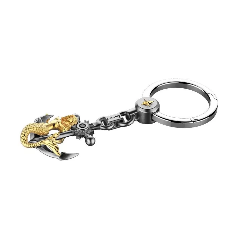 Silver Keychain With Mermaid.^Zancan Gioielli Hot