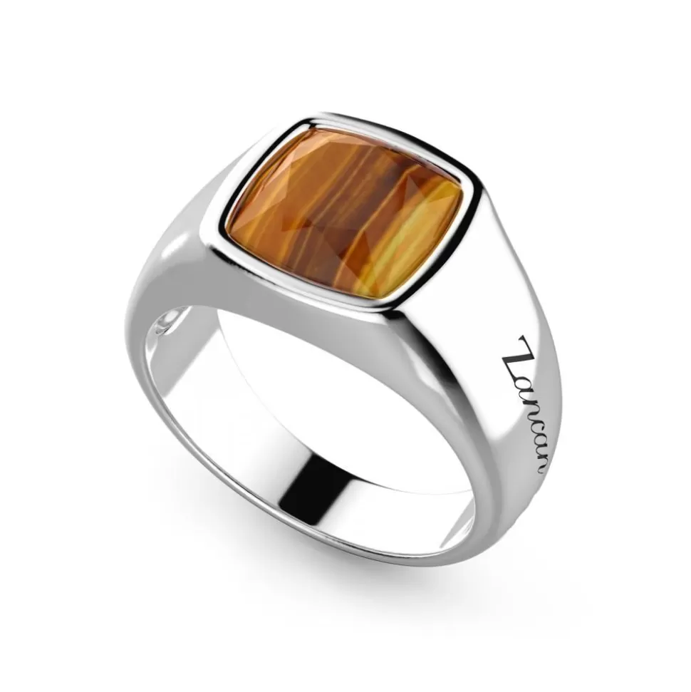 Silver Ring With Tiger'S Eye.^Zancan Gioielli Discount