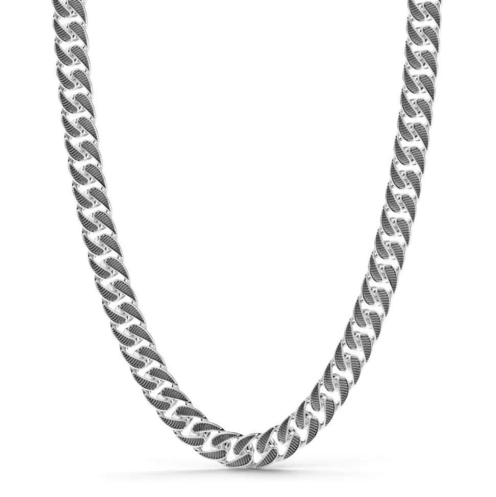 Zancan Curb Chain Necklace With Black Striated Finished.^Zancan Gioielli Discount