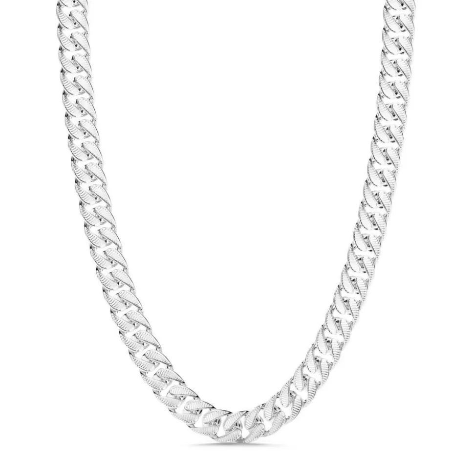 Zancan Curb Chain Necklace With Striated Finish.^Zancan Gioielli Flash Sale