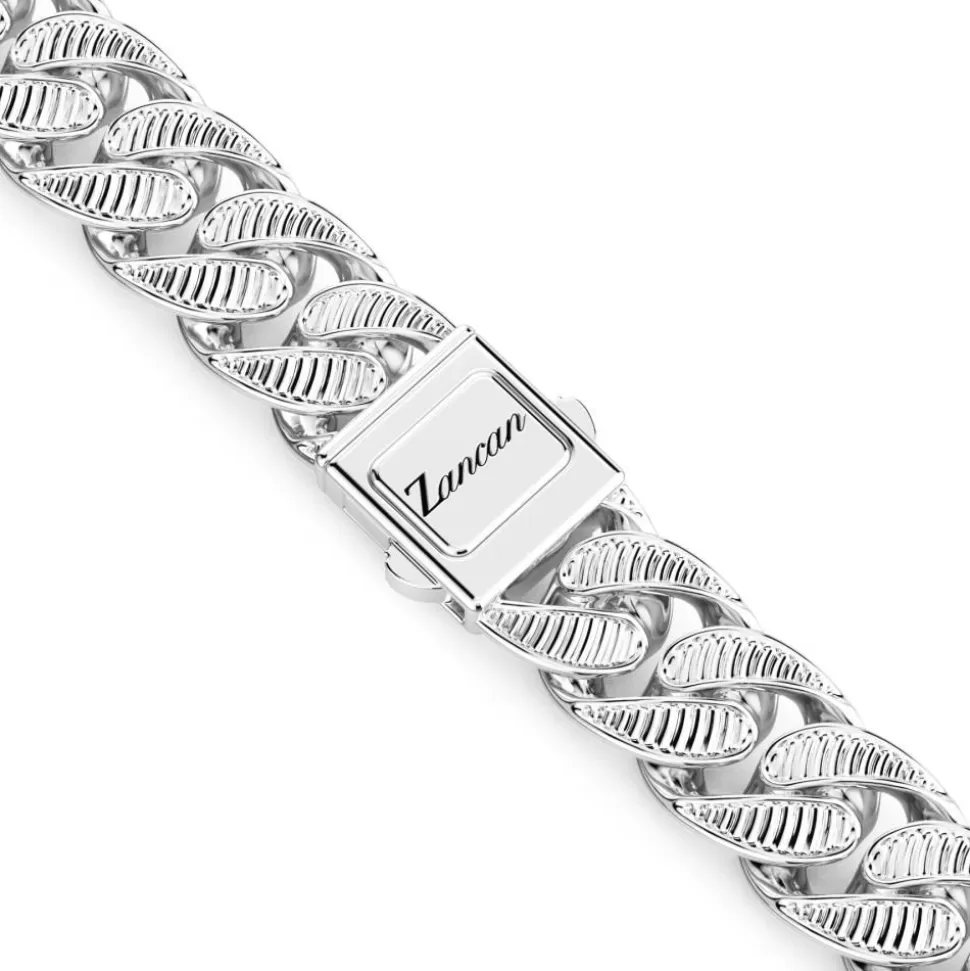 Zancan Curb Chain Necklace With Striated Finish.^Zancan Gioielli Flash Sale