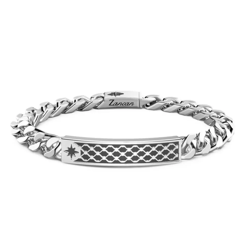 Zancan Curb Chain Silver Bracelet With Tag.^Zancan Gioielli Best Sale