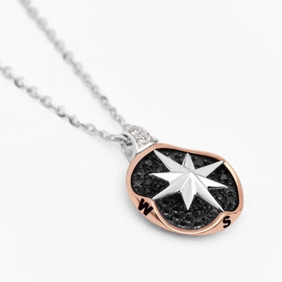 Zancan Gold Necklace With Wind Rose Pendant And Diamonds.^Zancan Gioielli Cheap