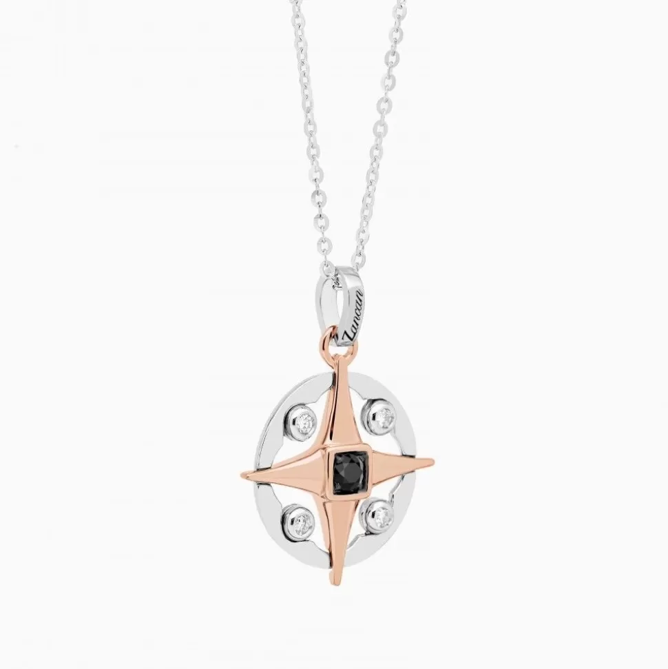 Zancan Gold Necklace With Wind Rose Pendant And Diamonds.^Zancan Gioielli Hot