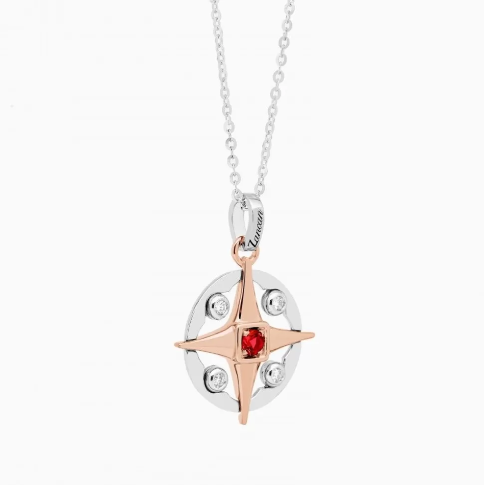 Zancan Gold Necklace With Wind Rose Pendant And Diamonds.^Zancan Gioielli Discount