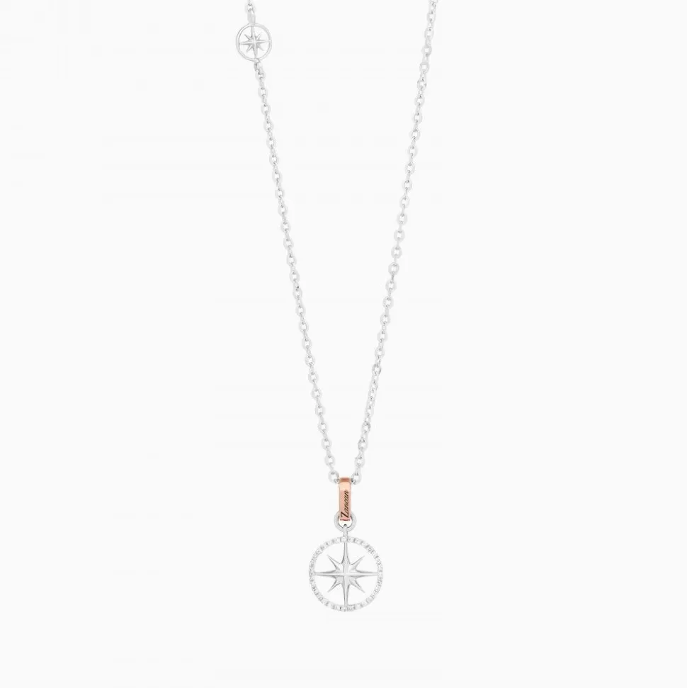 Zancan Gold Necklace With Wind Rose Pendant And Diamonds.^Zancan Gioielli Store