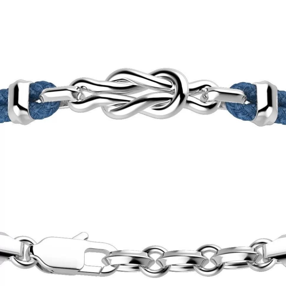 Zancan Kevlar Bracelet With Silver Knot.^Zancan Gioielli Shop