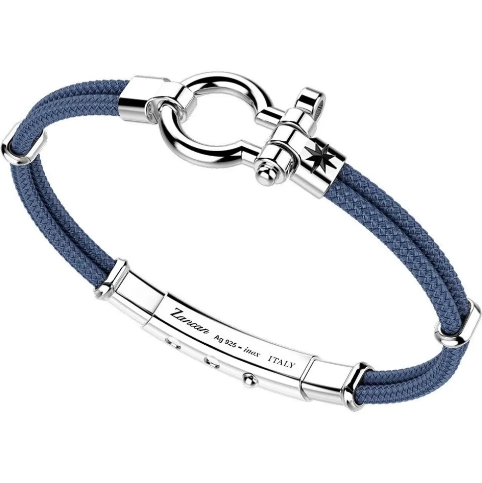 Zancan Kevlar Bracelet With Silver Nautical Shackle.^Zancan Gioielli Hot