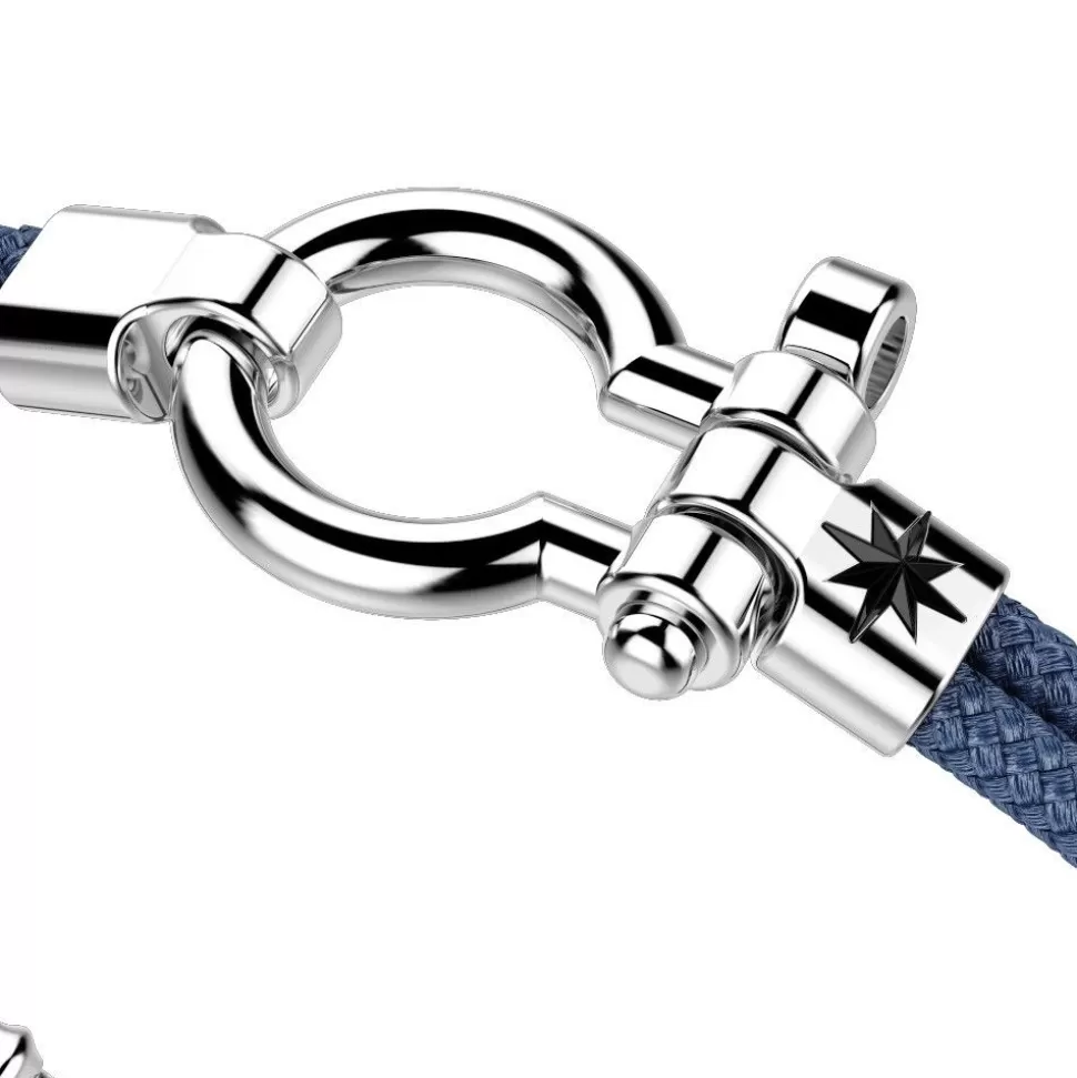 Zancan Kevlar Bracelet With Silver Nautical Shackle.^Zancan Gioielli Hot