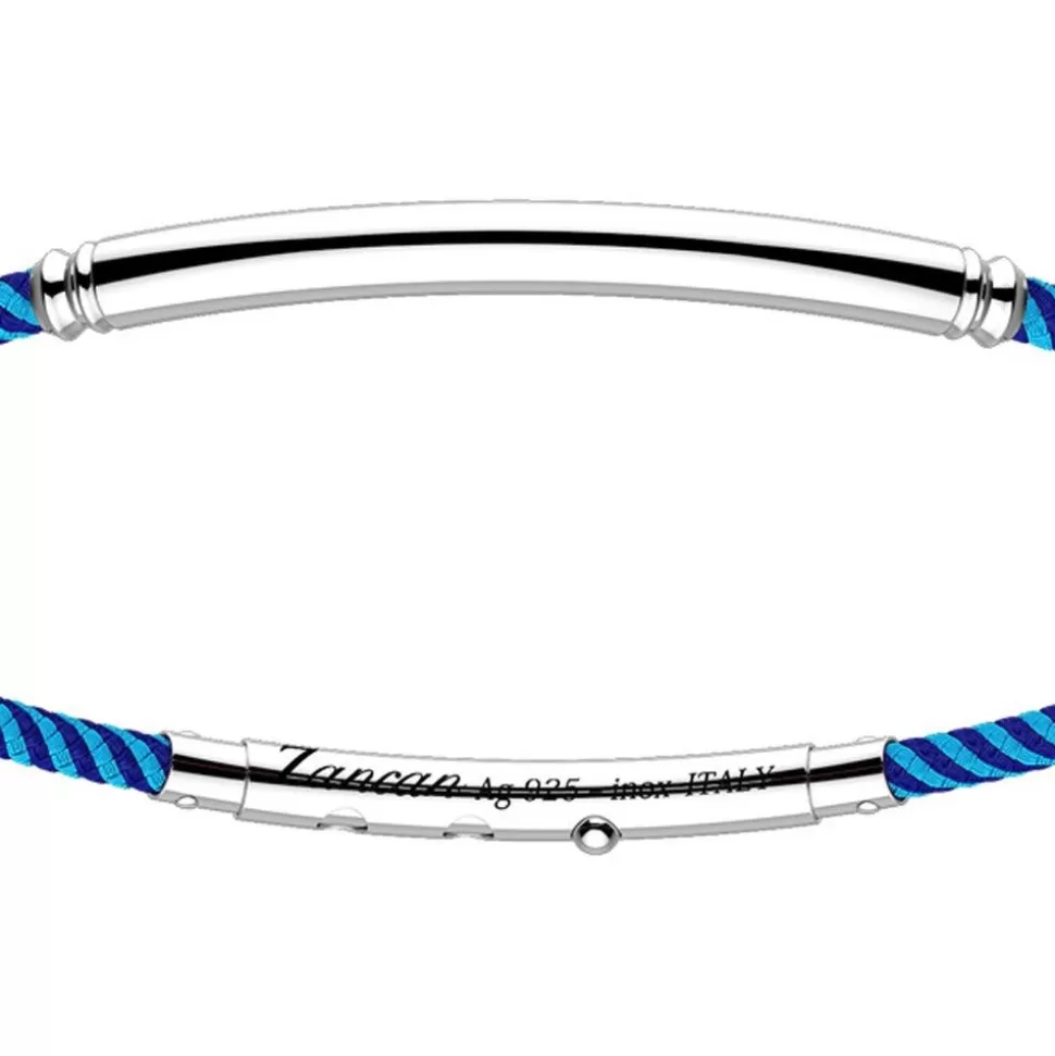 Zancan Kevlar Bracelet With Silver Tag.^Zancan Gioielli Flash Sale