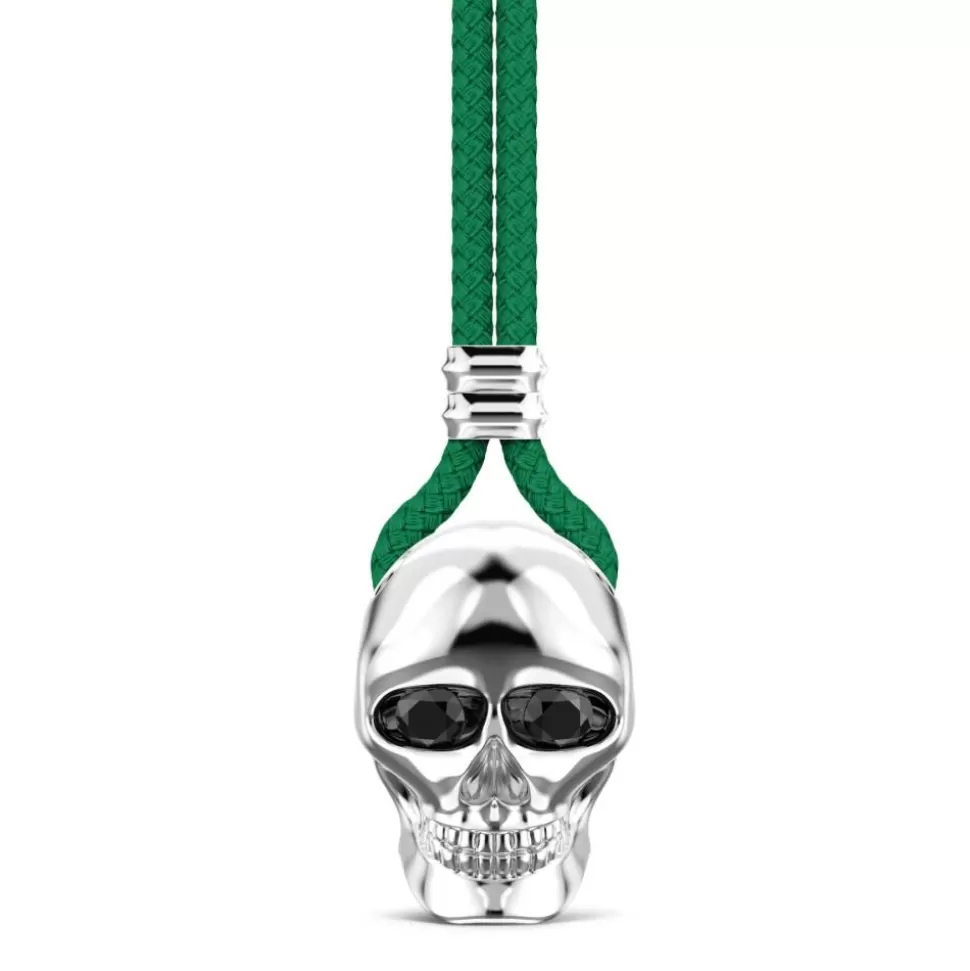 Zancan Kevlar Necklace With Silver Skull Pendant.^Zancan Gioielli Cheap