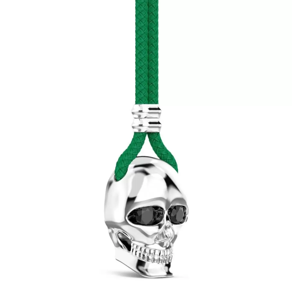 Zancan Kevlar Necklace With Silver Skull Pendant.^Zancan Gioielli Cheap