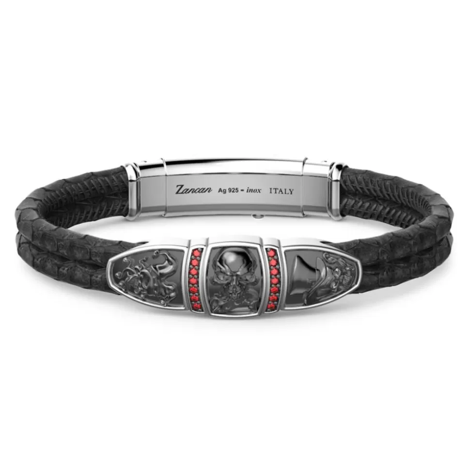 Zancan Leather Bracelet With Skull.^Zancan Gioielli Discount