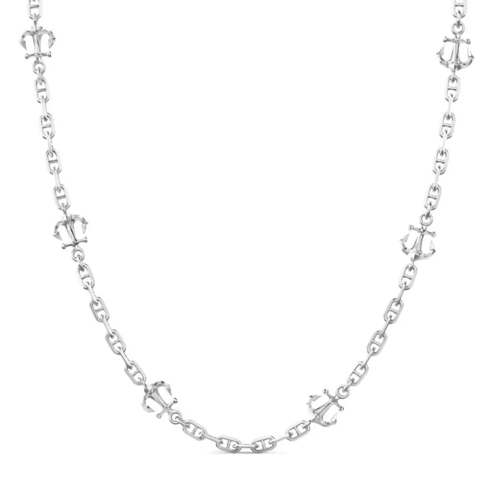 Zancan Link-Only Silver Necklace With Anchors.^Zancan Gioielli Best