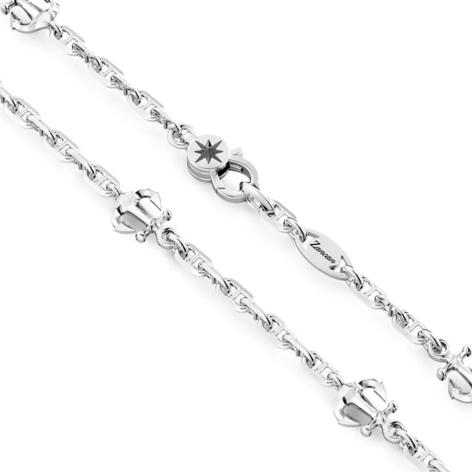 Zancan Link-Only Silver Necklace With Anchors.^Zancan Gioielli Best