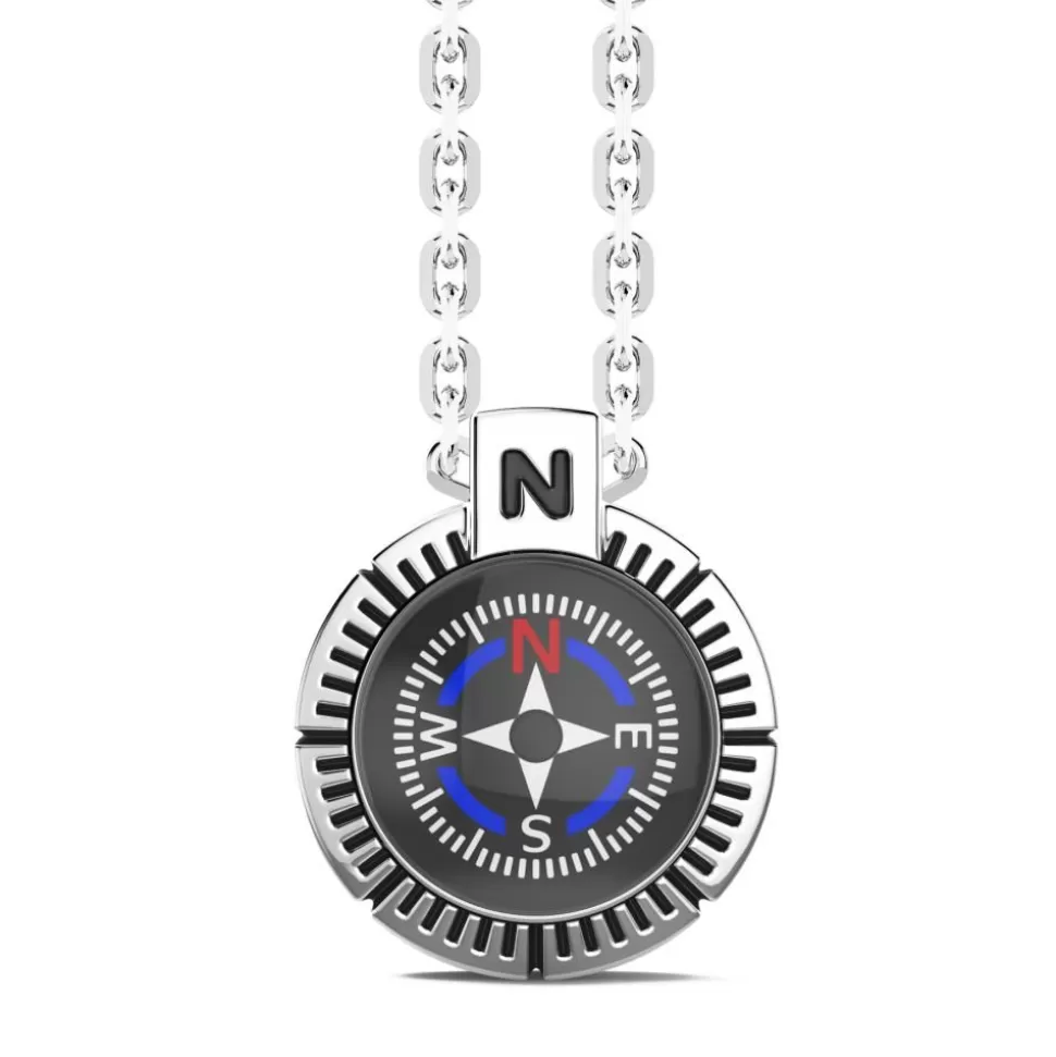 Zancan Necklace With Silver Compass.^Zancan Gioielli Flash Sale