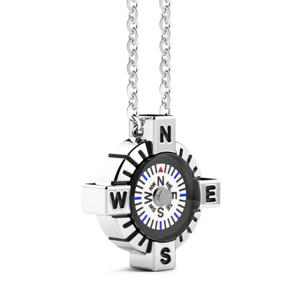 Zancan Necklace With White Silver Compass.^Zancan Gioielli Cheap