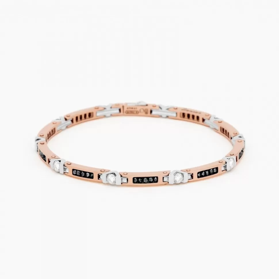 Zancan Rose Gold Bracelet With Diamonds.^Zancan Gioielli Cheap