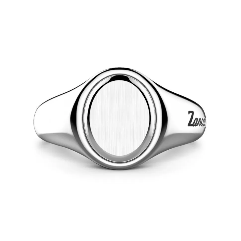 Zancan Round Silver Signet Ring.^Zancan Gioielli Hot