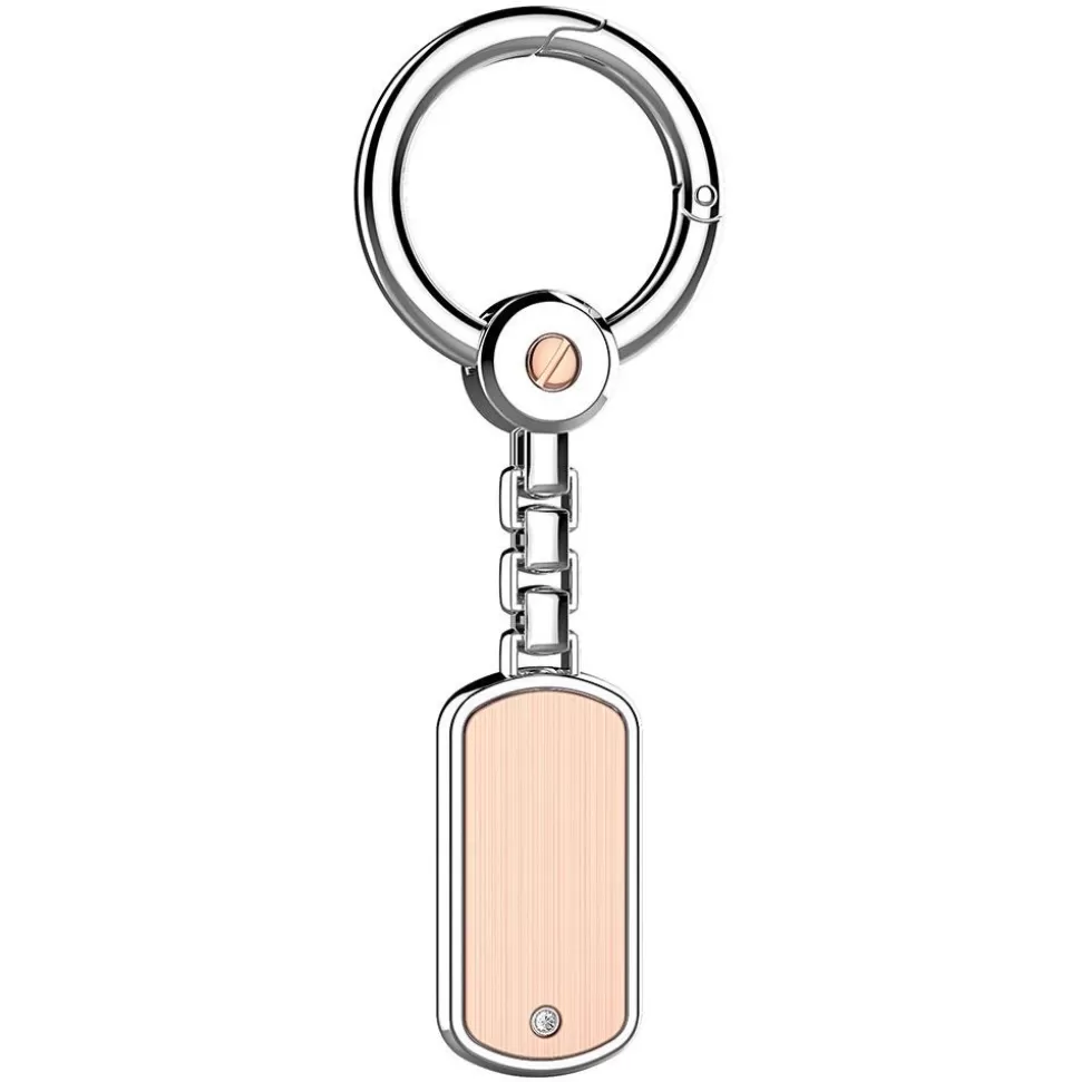 Zancan Silver And 18K Rose Gold Keychain.^Zancan Gioielli Store