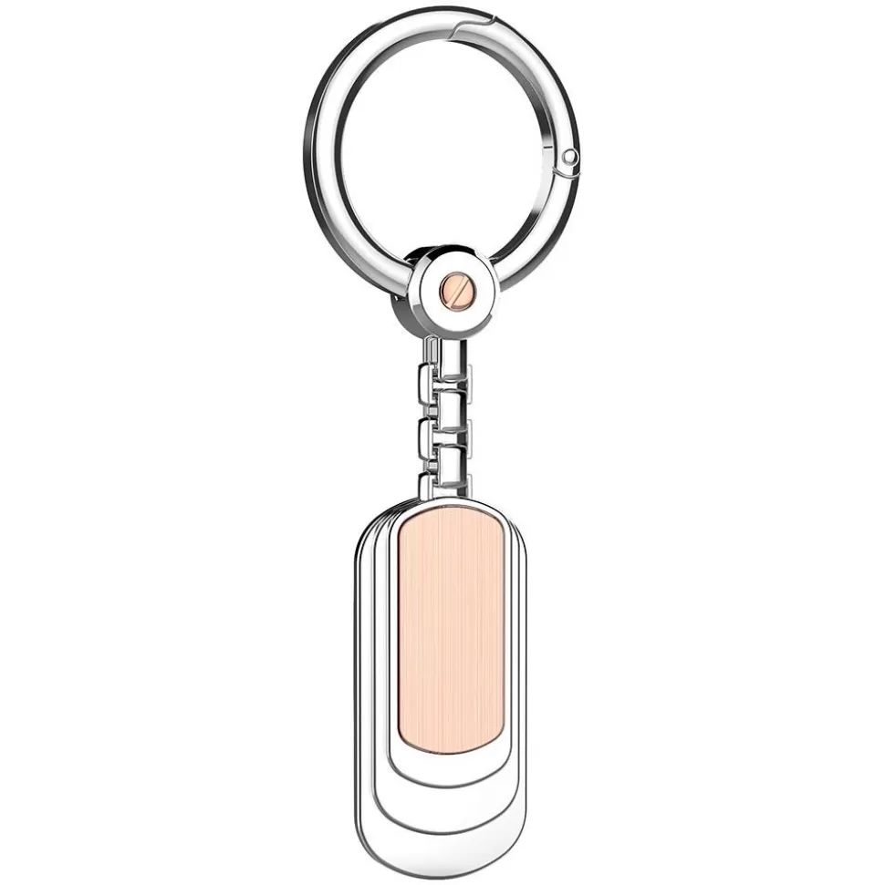 Zancan Silver And 18K Rose Gold Keychain.^Zancan Gioielli Online