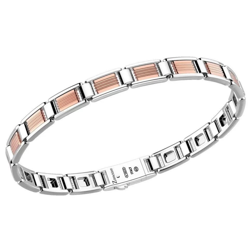 Zancan Silver And 18K Rose Gold Link-Only Bracelet.^Zancan Gioielli Best