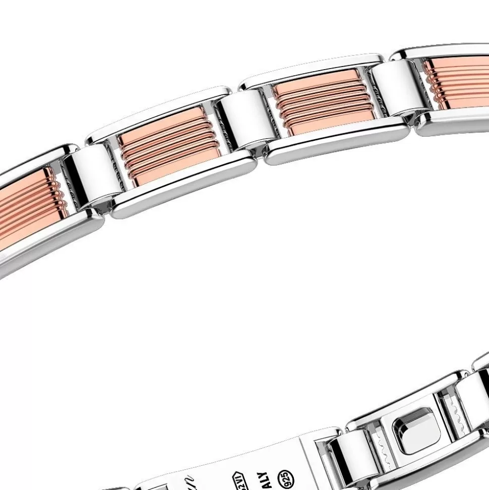 Zancan Silver And 18K Rose Gold Link-Only Bracelet.^Zancan Gioielli Best