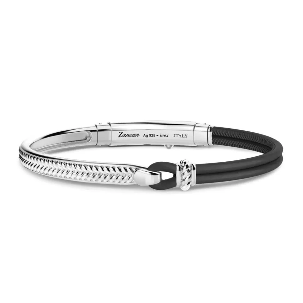 Zancan Silver And Natural Leather Bracelet.^Zancan Gioielli Best Sale