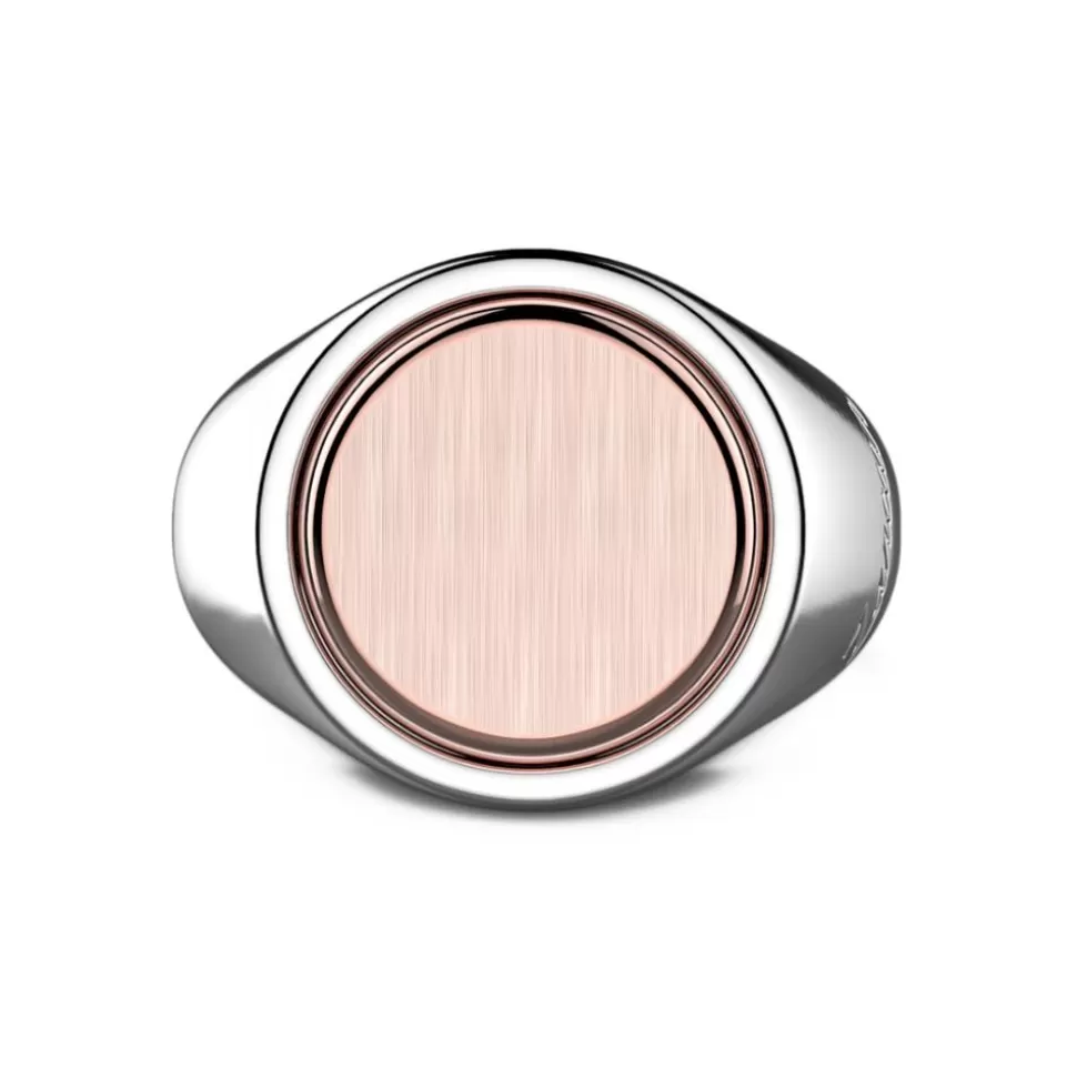 Zancan Silver And Rose Gold Circular Ring.^Zancan Gioielli Sale