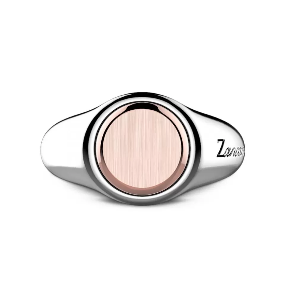 Zancan Silver And Rose Gold Circular Ring.^Zancan Gioielli New