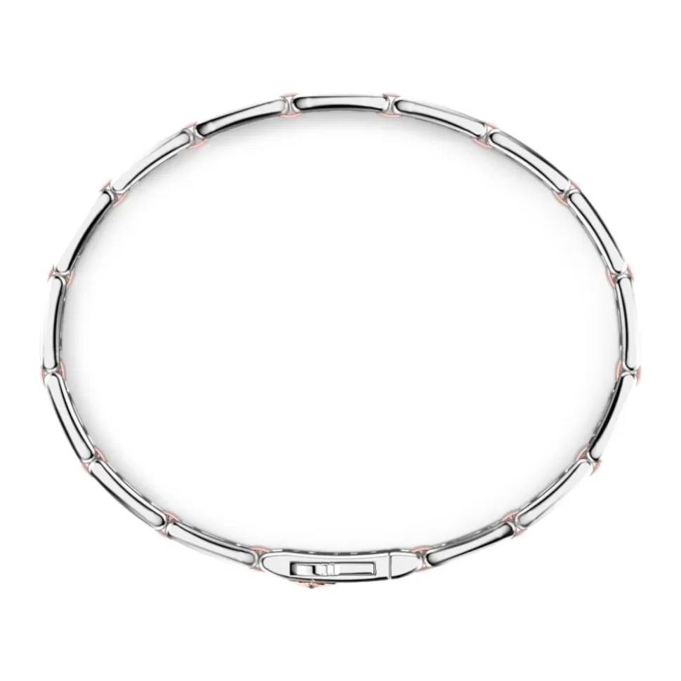 Zancan Silver And Rose Gold Men'S Bracelet.^Zancan Gioielli Shop