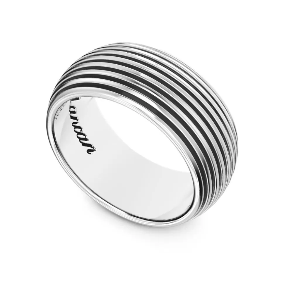 Zancan Silver Band Ring With Stripes.^Zancan Gioielli Best Sale