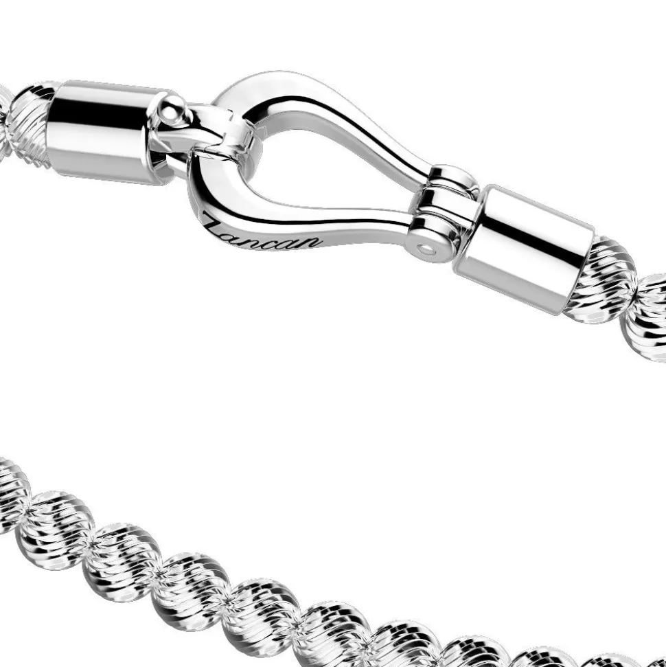 Zancan Silver Beads Bracelet With Lobster Clasp Closure.^Zancan Gioielli Best Sale