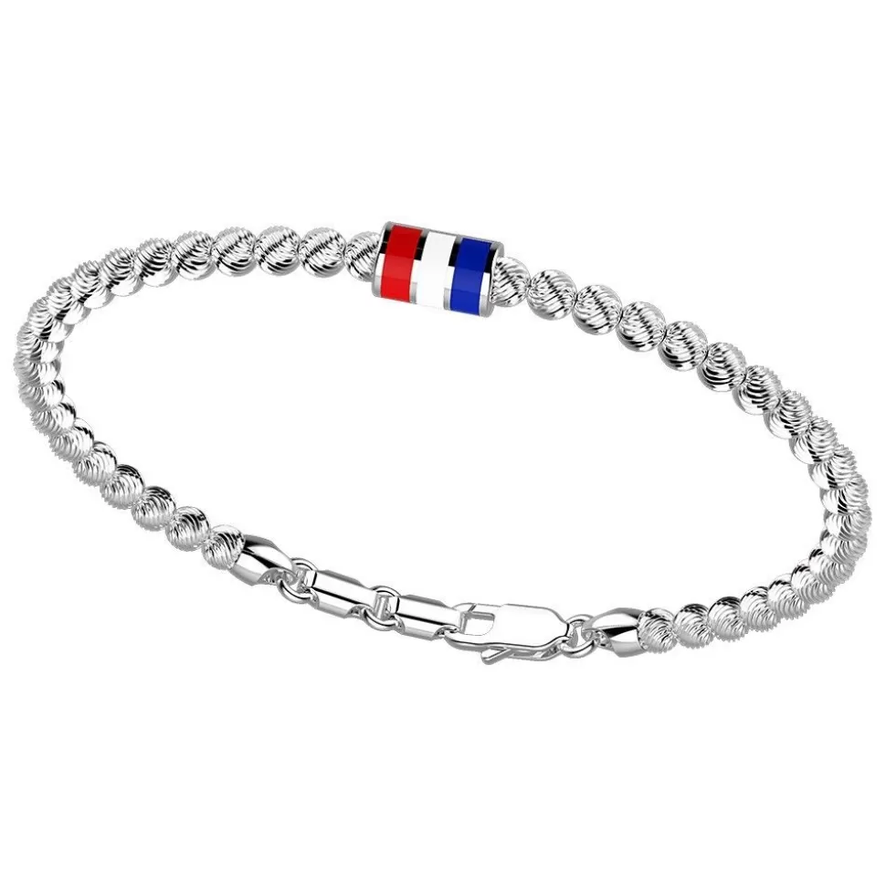 Zancan Silver Beads Bracelet With Nautical Flag.^Zancan Gioielli Best