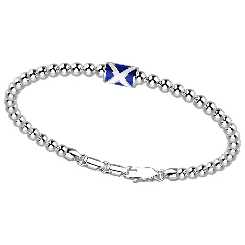 Zancan Silver Beads Bracelet With Nautical Flag.^Zancan Gioielli Best Sale